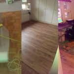 Wooden floor protected laminate