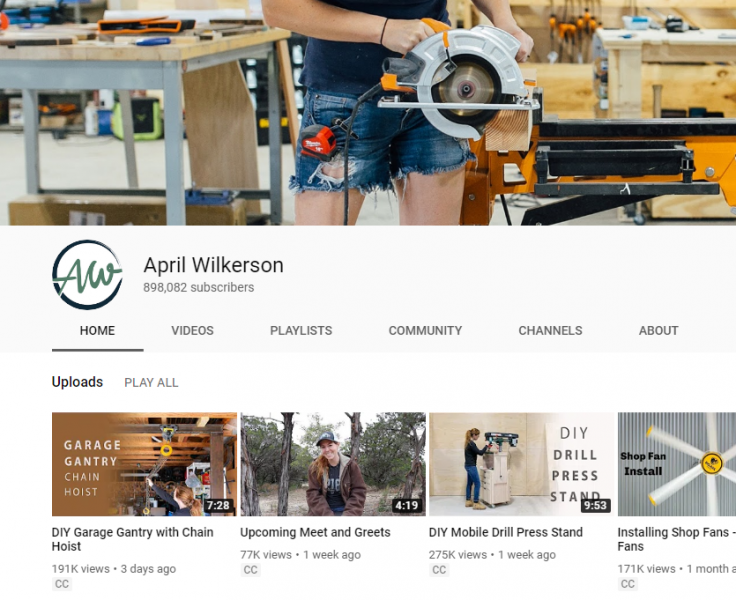 April Wilkersons Youtube channel
