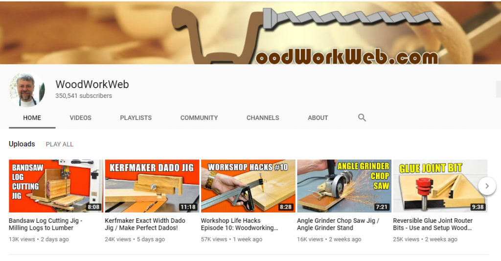 Colin Knechts Wood working web