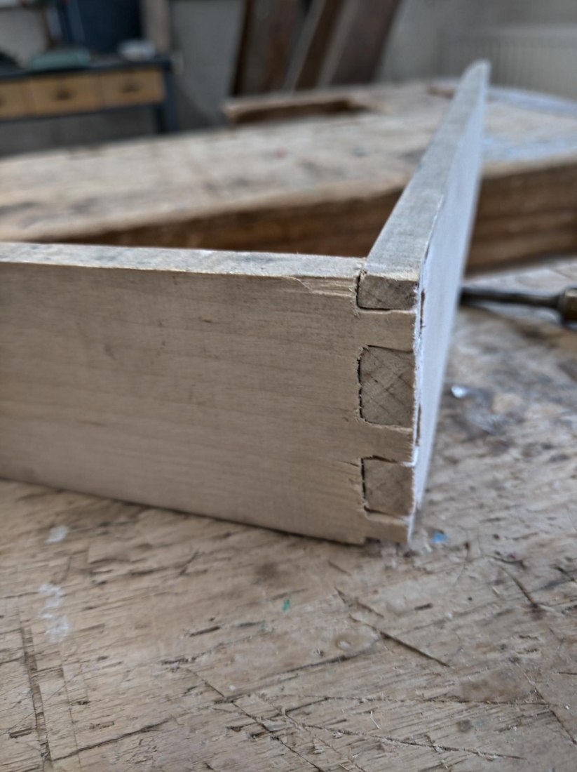 First wooden finger joint