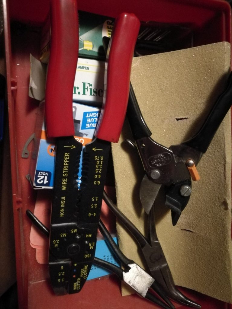 Wire strippers and pliers